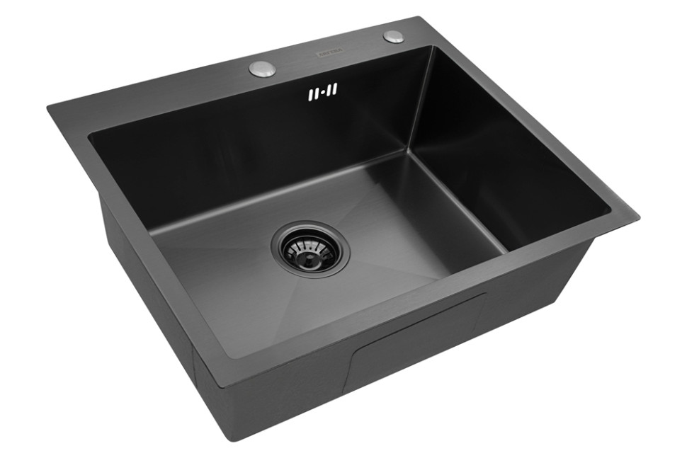 Кухонная мойка ARFEKA Eco AR 600*500 BLACK PVD NANO