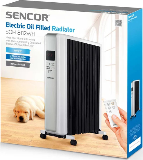 Масляный радиатор Sencor SOH 8112WH