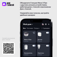 Умная колонка Яндекс Станция Мини 3 Про (серый)