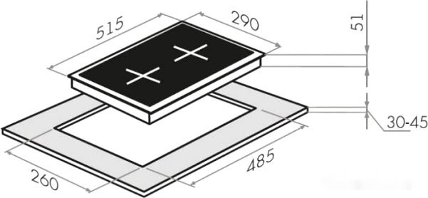 Варочная панель Maunfeld EGHE.32.63CBG/G