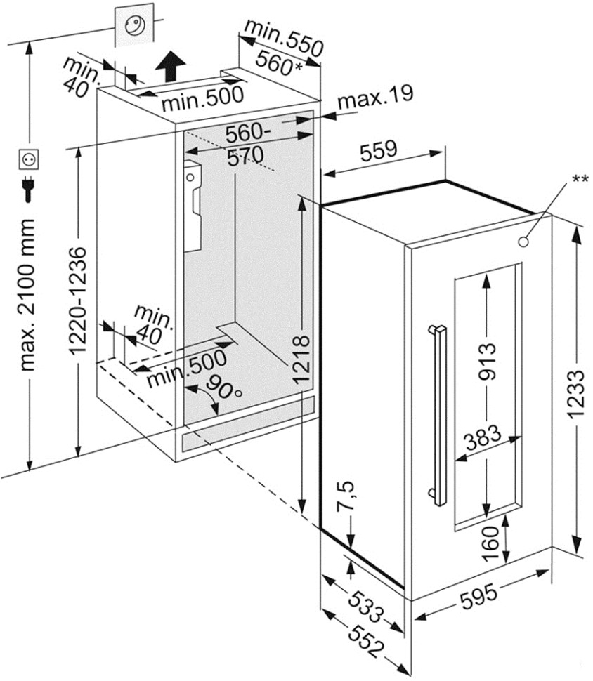 Винный шкаф Liebherr EWTdf 2353