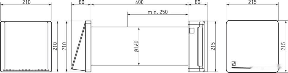 Вытяжная вентиляция Soler & Palau Respiro 150
