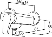 Смеситель Oras Saga 1960Y