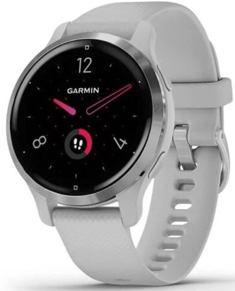 Умные часы Garmin Venu 2S (нержавеющая сталь/серый)