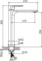 Умывальник Lauter 21842 + Reef 21CK8678C