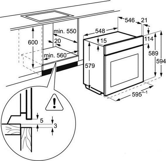Духовой шкаф AEG BER455120B
