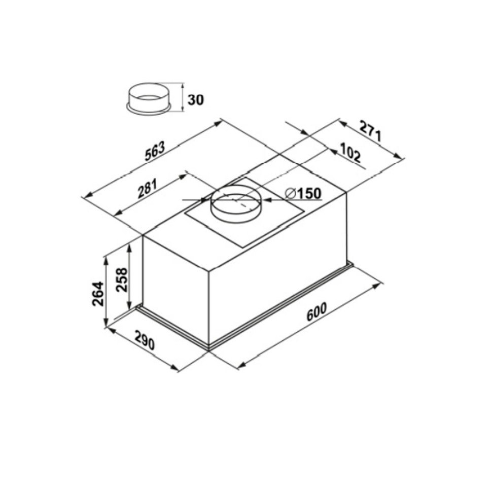 Вытяжка Maunfeld Fantasy 1000ST 60 (белый)