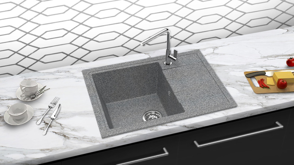 Кухонная мойка Berge BR-5850 (графит матовый)