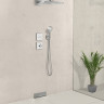 Смеситель Hansgrohe ShowerSelect Glass 15736400 (белый/хром)