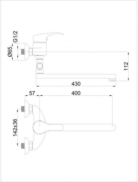 Смеситель Rubineta P-12/C Sher 40