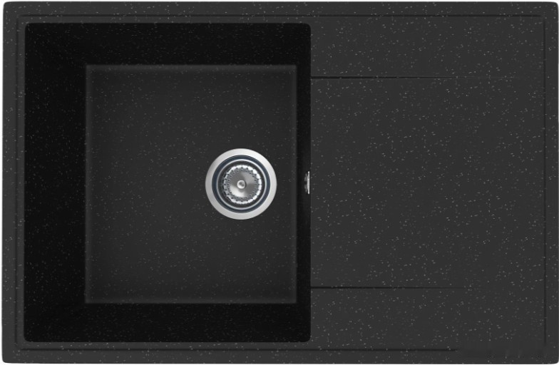 Кухонная мойка Practik PR-M 735-004 (черный оникс)