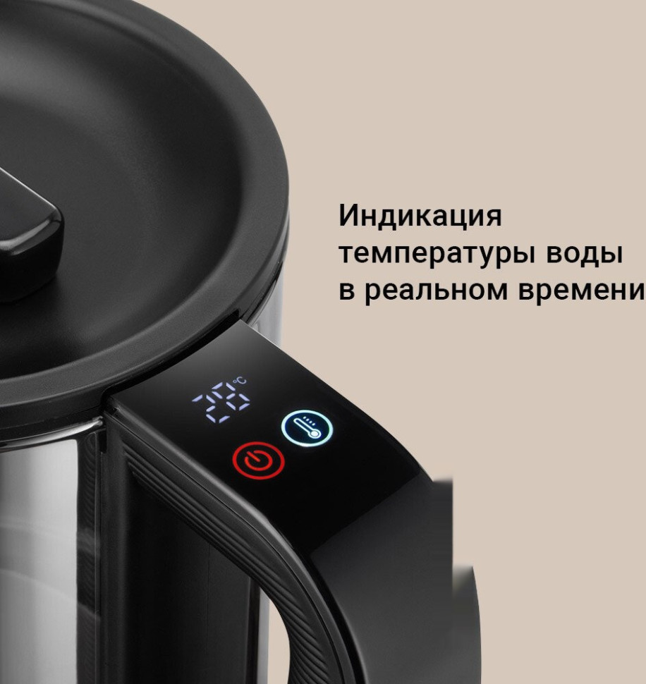 Электрический чайник Redmond KG259S (черный/тонировка)