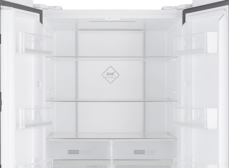 Четырёхдверный холодильник Weissgauff WCD 450 WG NoFrost Inverter