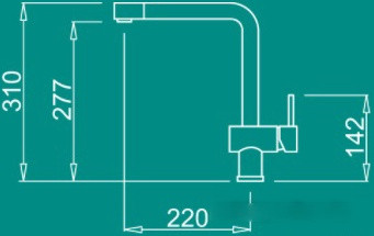 Смеситель Elleci Stream K86 Kuro
