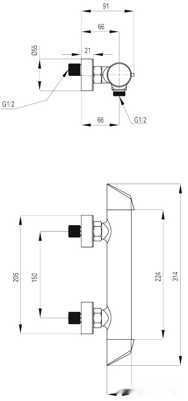 Смеситель Deante Arnika BQA 040M