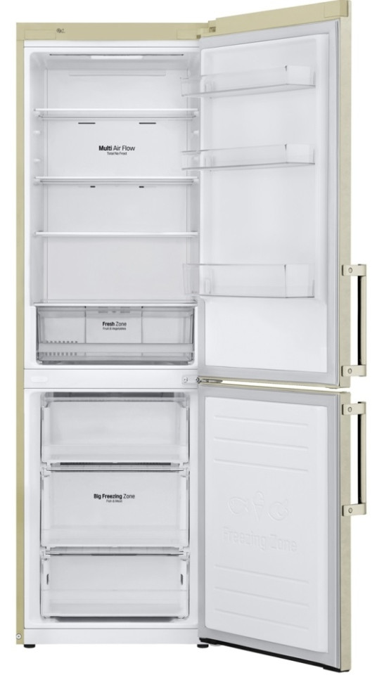 Холодильник с нижней морозильной камерой LG GA-B459MESL