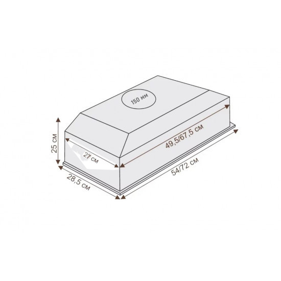 Вытяжка Ciarko SL-Box Medium 50