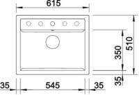 Кухонная мойка Blanco Dalago 6 Silgranit PuraDur кофе