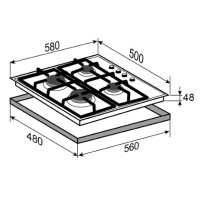 Варочная панель Zigmund &amp; Shtain GN 98.61 W
