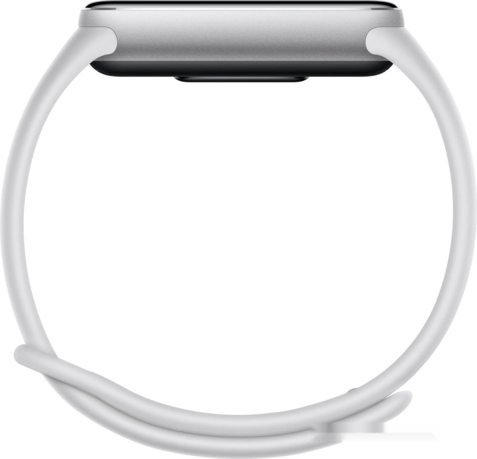 Фитнес-браслет Xiaomi Smart Band 10 M2459B1 (серебристый, с белым силиконовым ремешком, международная версия)