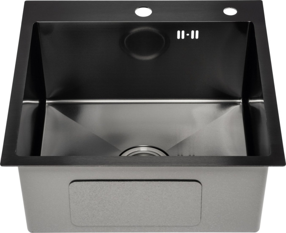 Кухонная мойка Saniteco 5050 PVD (с сифоном, дозатором и коландером)