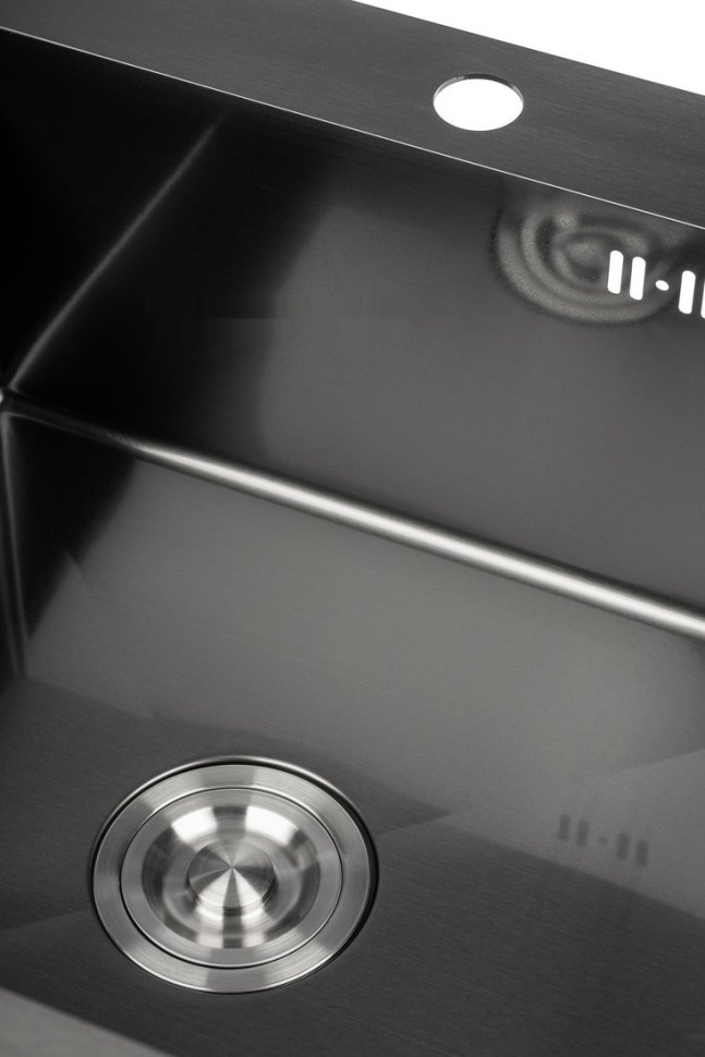 Кухонная мойка Saniteco 5050 PVD (с сифоном, дозатором и коландером)