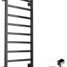 Полотенцесушитель Ростела Экспи Квадро V30 1/2" 8 перекладин 40x100 см (черный)