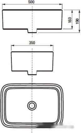 Умывальник Акватон Mila 35 732700B000