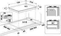 Варочная панель Whirlpool GMWL728/IXL