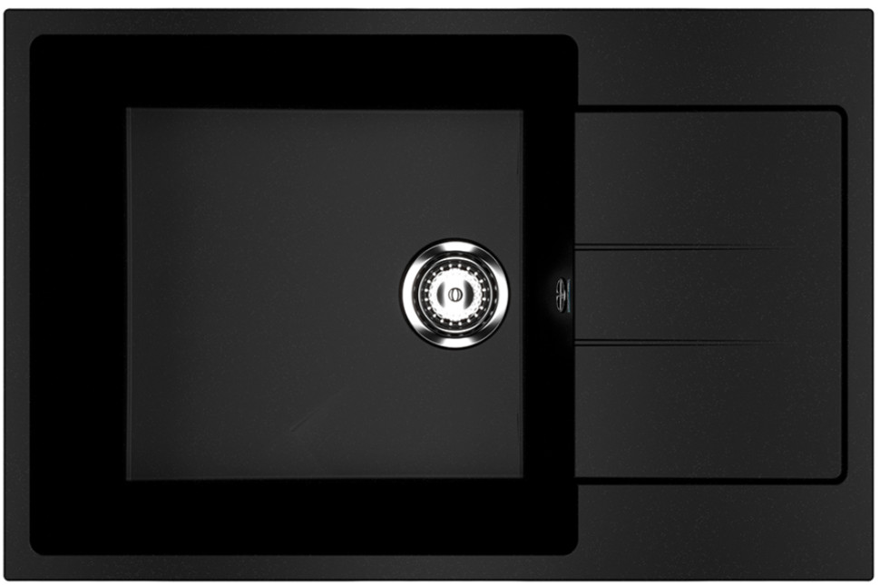 Кухонная мойка Ulgran U-602 (344 ультра-черный)