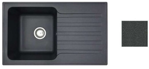 Кухонная мойка БелЭворс Styl L (черный, без сифона)