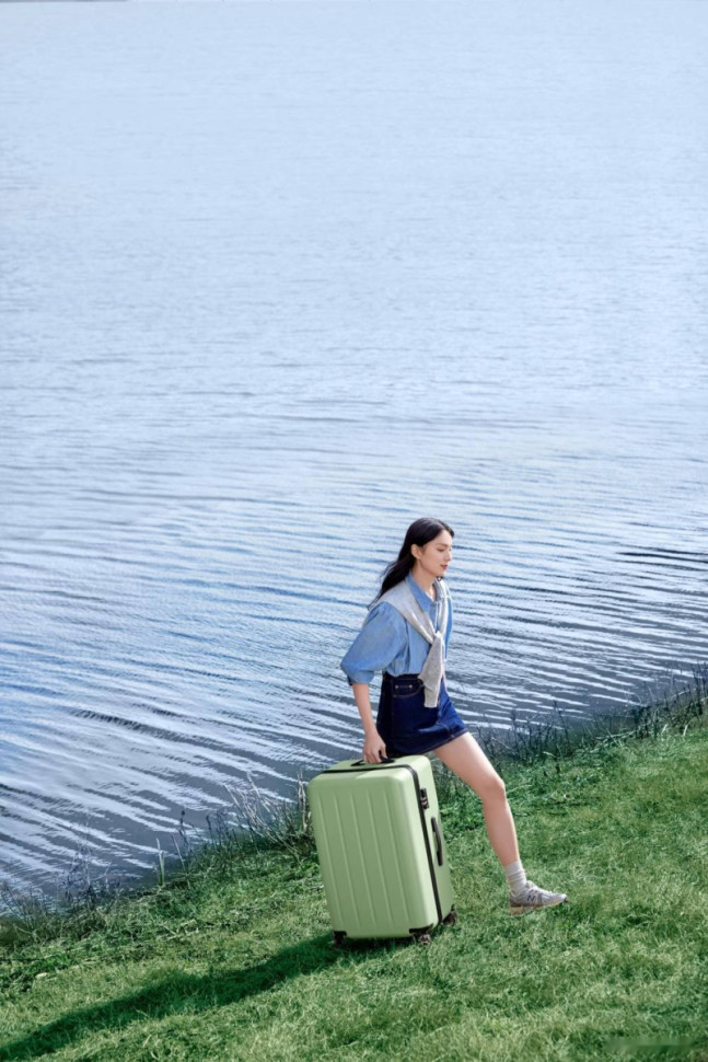 Чемодан-спиннер Ninetygo Danube MAX Luggage 24" (зеленый)