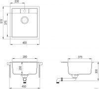 Кухонная мойка AquaSanita Nova SQN100W (argent 220)