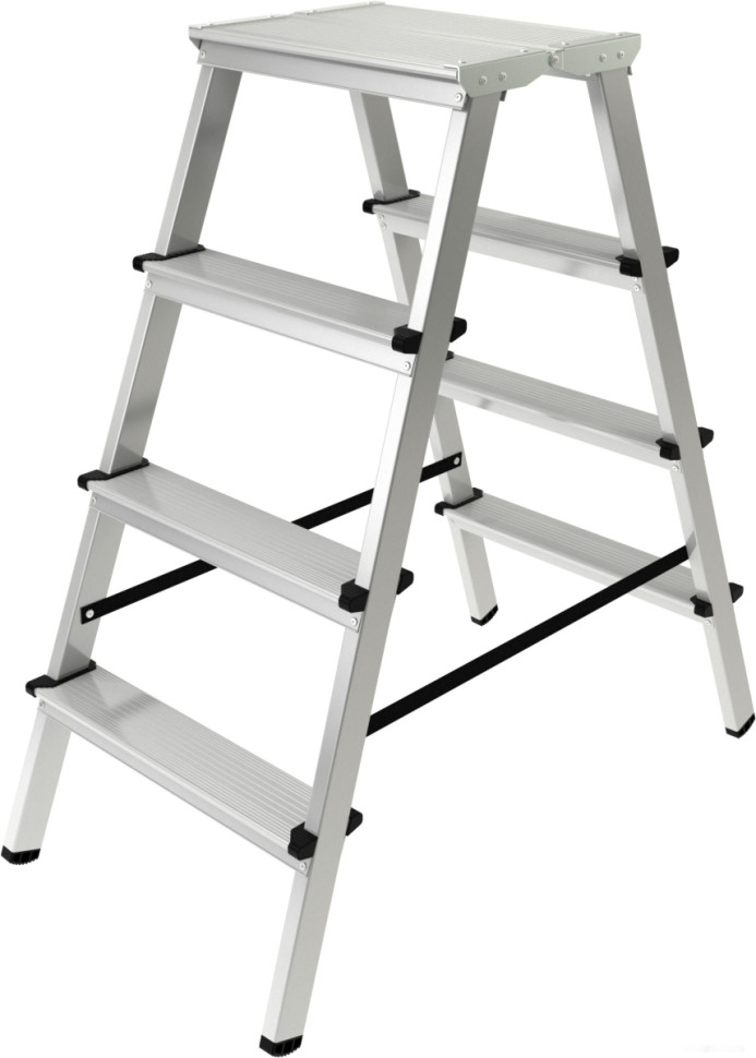 Лестница-стремянка Новая Высота NV 212 с увеличенной площадкой 2x4 ступеней