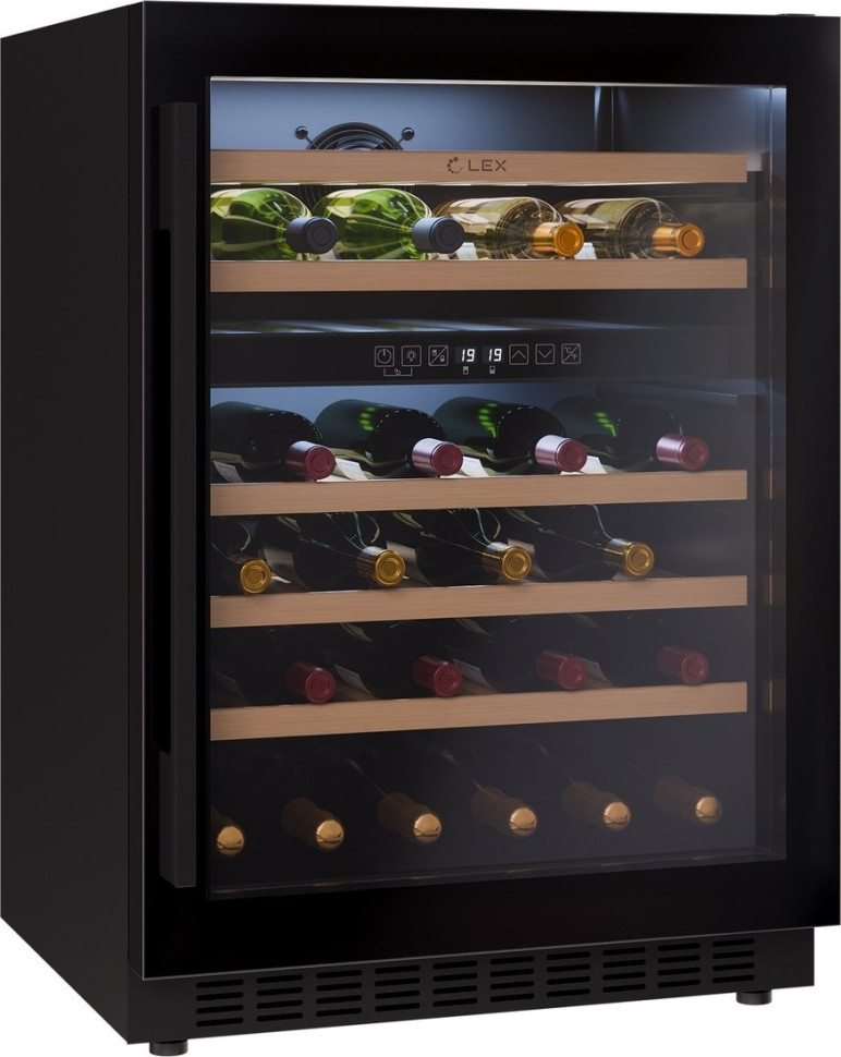 Винный шкаф LEX LWD6046BL Dual Zone