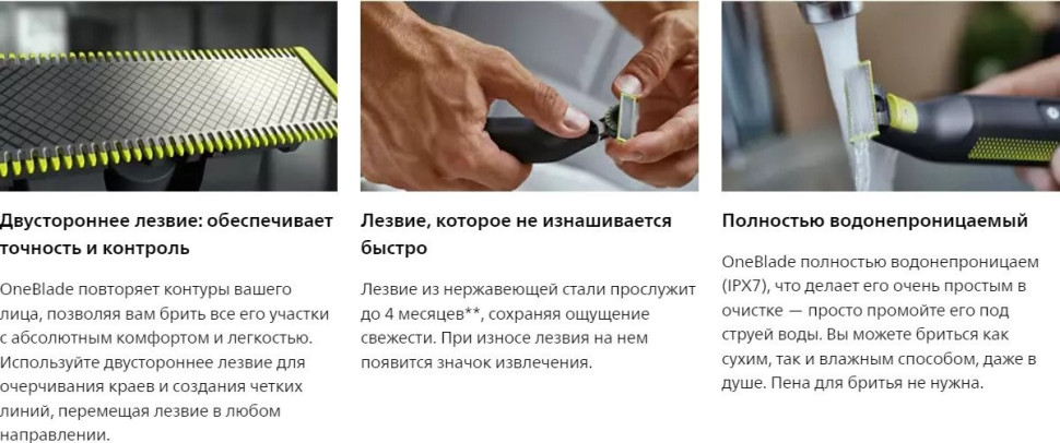 Машинка для стрижки волос Philips OneBlade Pro Face QP6506/15