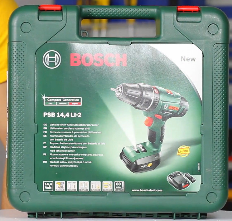 Дрель ударная Bosch PSB 14.4 LI-2