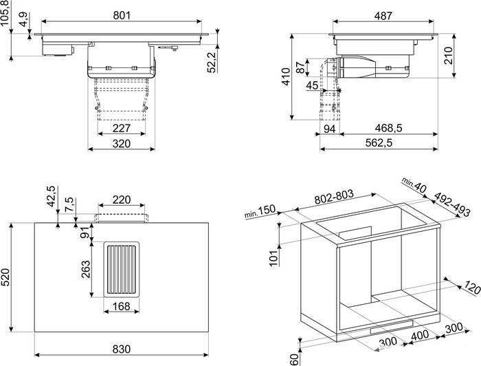 Варочная панель Smeg HOBD682D