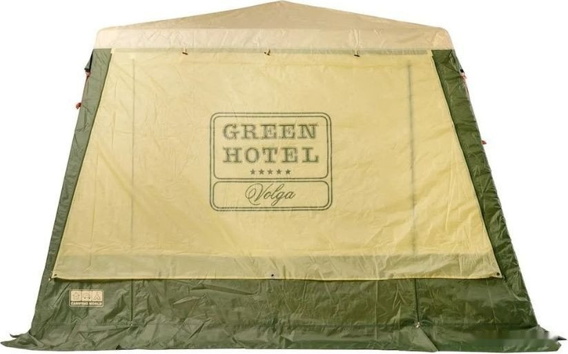 Тент-шатер Camping World Green Hotel Volga 138199 (зеленый/бежевый)