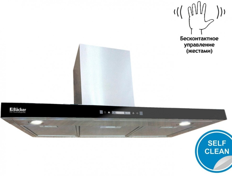 Вытяжка Backer CH90E-MC-L200 Inox BG