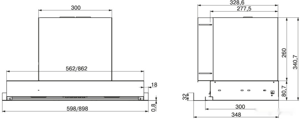 Вытяжка Elikor Evolution 60П-750-Э4Д (хром)