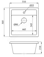 Кухонная мойка БелЭворс Rio (Dark Beige)