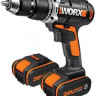 Дрель-шуруповерт Worx WX371.1 (с 2-мя АКБ, кейс)
