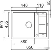 Кухонная мойка Elleci Unico 125 Bianco Antico 62