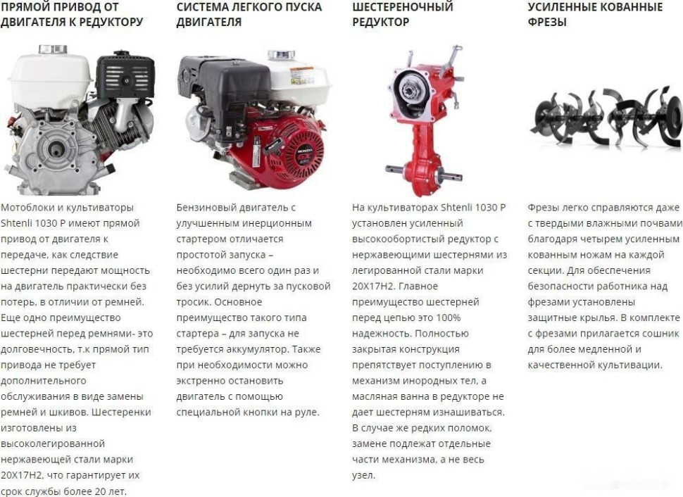 Мотоблок Shtenli 1030P