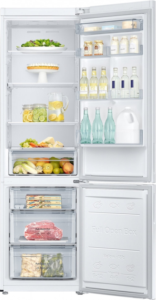 Холодильник с нижней морозильной камерой Samsung RB37A52N0WW/WT