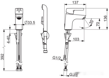 Смеситель Oras Saga Style 3912FH