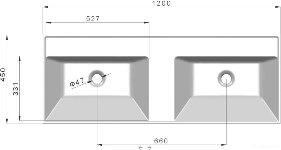 Умывальник Madera Classica 120