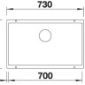 Кухонная мойка Blanco SUBLINE 700-U темная скала