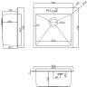 Кухонная мойка ARFEKA ECO AR 500*500 SATIN